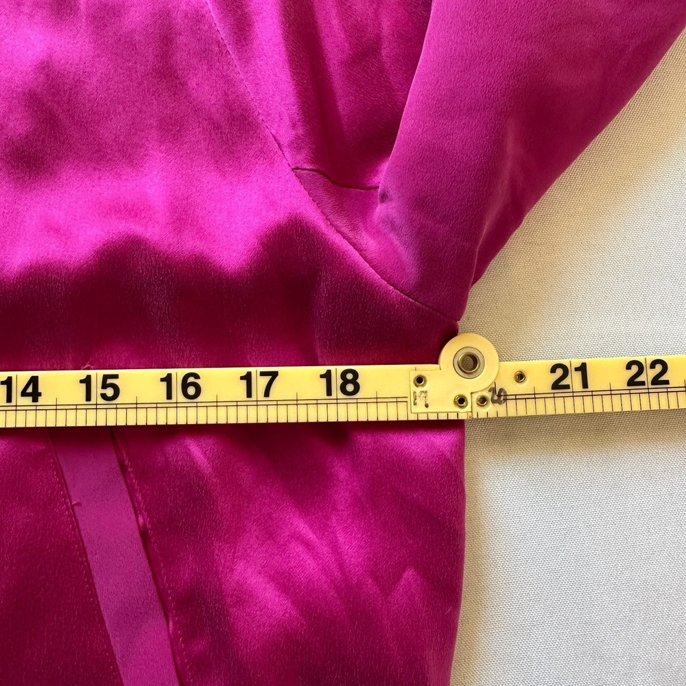 Rag & Bone Trail Silk Track Jacket Womens M Deep Pink Designer Luxury Athleisure - Picture 5 of 12
